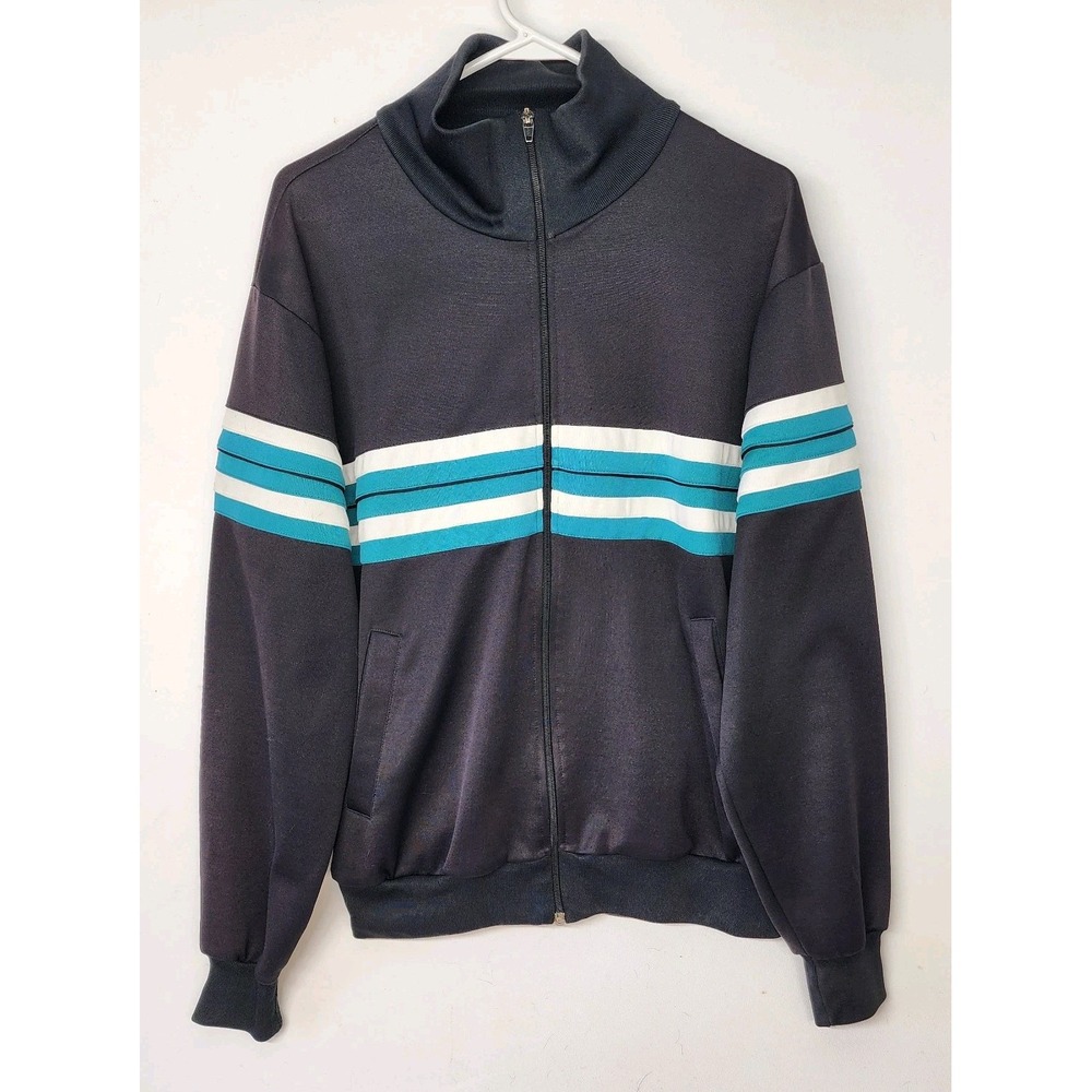Vintage Mens Large Cheetah By Mervyns Full Zip Track Jacket